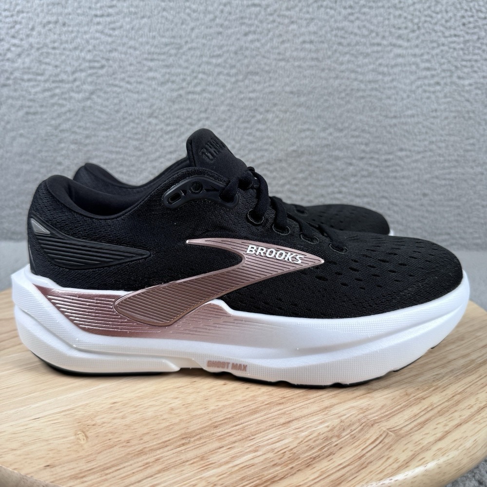 Brooks Ghost Max 3 Shoes Womens Size 6.5 B Medium Black Road Running 6mm Drop‎
